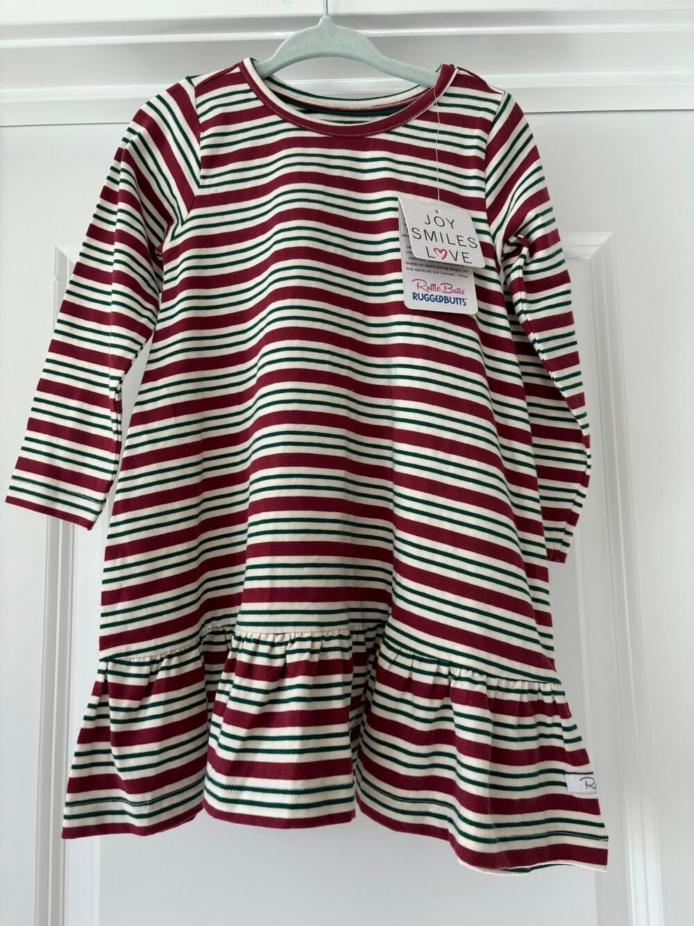 RuffleButts Drop Waist Christmas Dress Size 2T NWT